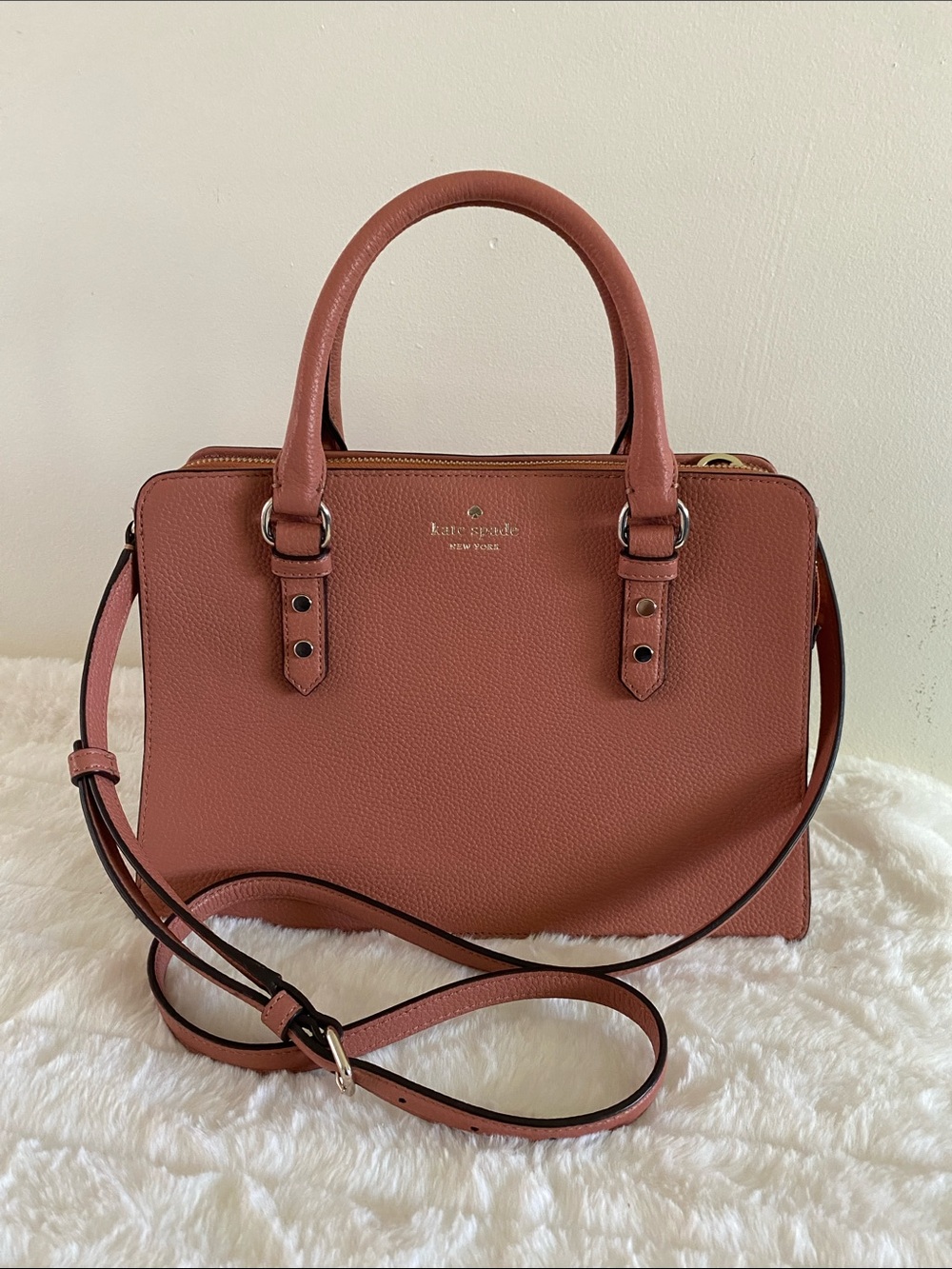 Kate Spade New York Mulberry Street Lise Leather Satchel Shoulder Bag - Like New